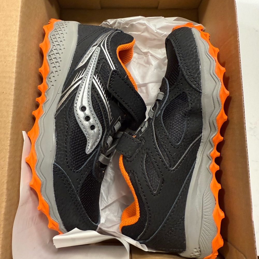 Saucony Kids Sneakers -Conhension TR- Black and Orange